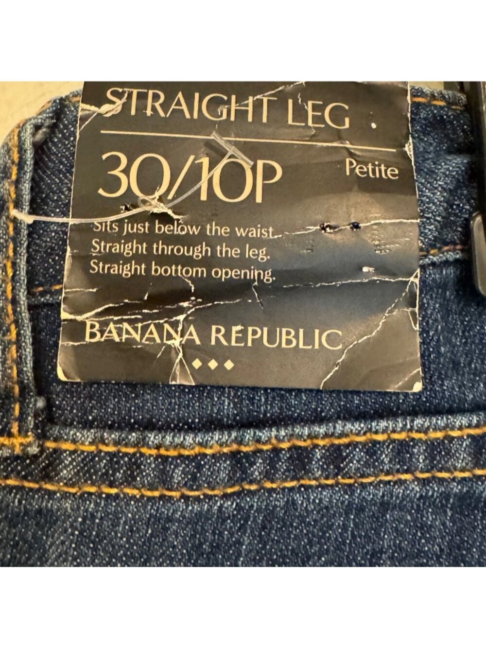 Banana Republic Straight Leg Womens Jeans Size 30/10P Petite - Picture 7 of 7